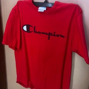 Men’s Champion Red T-Shirt Size Medium